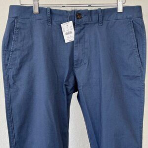 J. Crew 250 Skinny-Fit Pant In Stretch Chino 33x32 Blue NWT